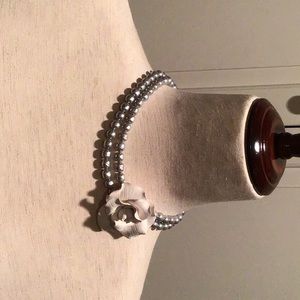 LINDA VAN DER LINDE PORCELAIN FLORAL NECKLACE